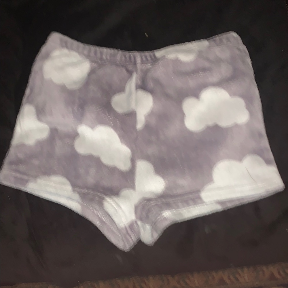 No Boundaries Purple Cloud High Waist Shorts